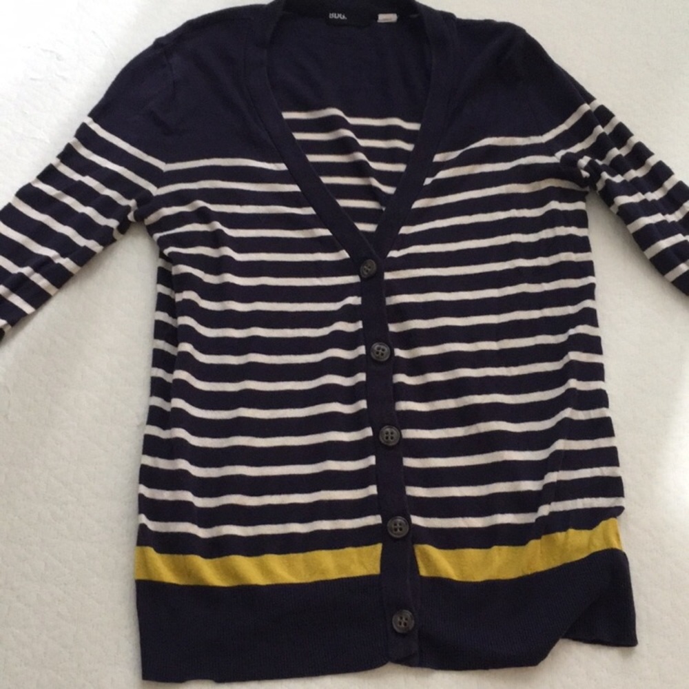 3/$25 BDG Blue Cardigan w/ Stripes Size M